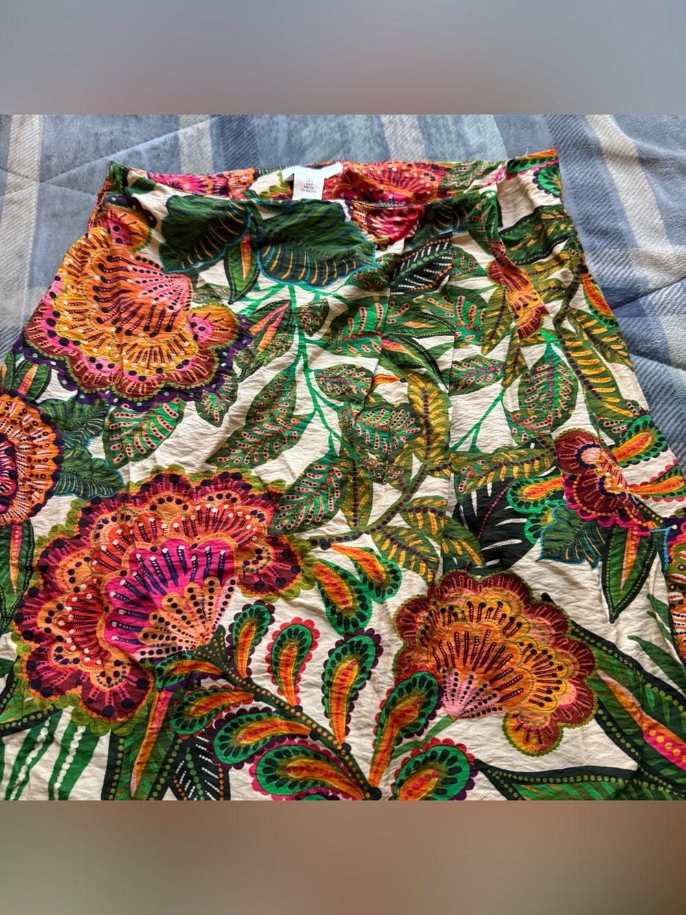 H&M PLEAT-DETAIL CRÊPE SKIRT - Picture 11 of 15